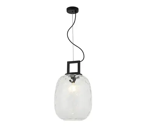 Svietidlá Viokef Lighting Luster na lanku LUCY 1xE27/40W/230V čierny 4302800