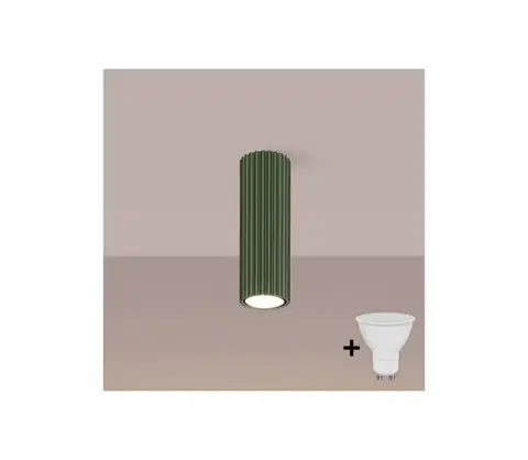 Svietidlá BRILAGI - LED bodové svietidlo CRESTO 1xGU10/10W/230V 20 cm zelené BR.1607