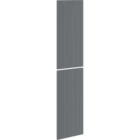 Kúpeľňový nábytok MEXEN - Rivel čelo pre kúpeľňovú skrinku reliéf 35 x 80 cm (2 ks.), grafit mat 91A21-1600-300-2-66