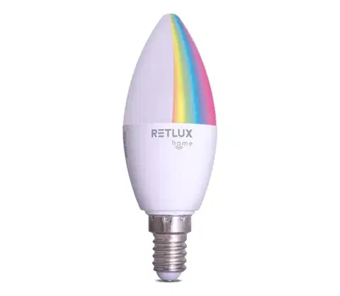 Žiarovky  - LED RGBW Stmievateľná žiarovka C37 E14/4,5W/230V 2700-6500K Wi-Fi Tuya 52000055