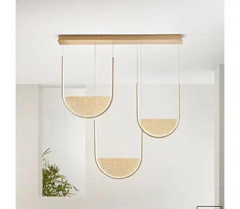 Svietidlá Ondaluce - LED stmievateľný luster na lanku LOTUS LED/70W/230V zlatá SO.LOTUS/3R-ORO