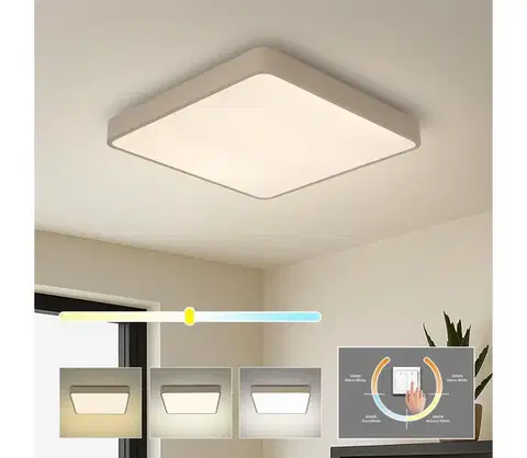 Svietidlá BRILAGI - LED stropné svietidlo POOL SQUARE LED/36W/230V 3000/4000/6000K 40x40 cm béžové BRI658