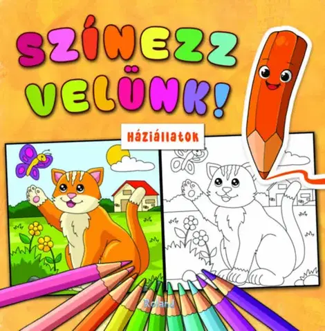 Pre deti a mládež - ostatné Színezz velünk! Háziállatok