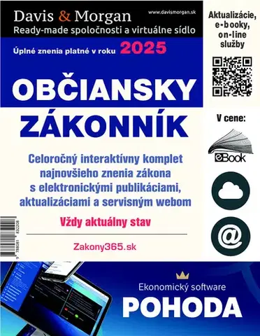 Zákony, zbierky zákonov Občiansky zákonník 2025