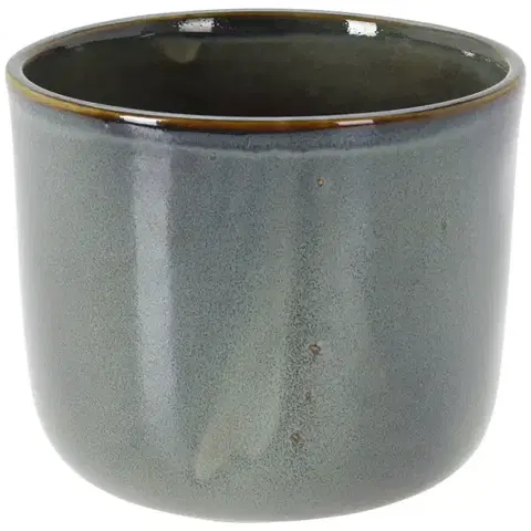 Záhradné dekorácie Zelený porcelánový kvetináč
