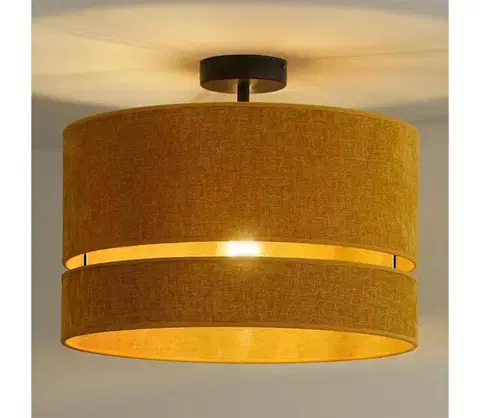 Svietidlá  - Prisadený luster DOUBLE 1xE27/15W/230V pr. 40 cm oranžová 604598