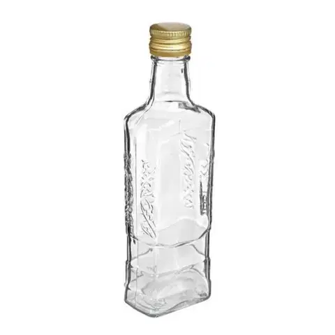 Shakery Kinekus Fľaša na alkohol sklo  250 ml, uzáver, FI28 Moskva