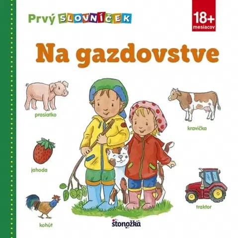 Leporelá, krabičky, puzzle knihy Prvý slovníček: Na gazdovstve