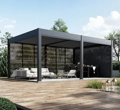 Bioklimatické pergoly Bioklimatická pergola 6x4 m INTRO DUO Rojaplast