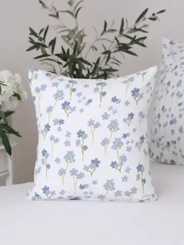 Dekoračné obliečky MKLozkoviny.sk Flanelová obliečka na vankúš 40 x 40 cm - Nezábudky-  -