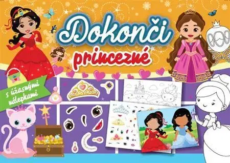 Nalepovačky, vystrihovačky, skladačky Dokonči princezné