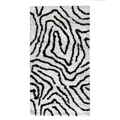 Moderné koberce Koberec Shaggy Sonic 0.8/1.5 Psr-13557 biela