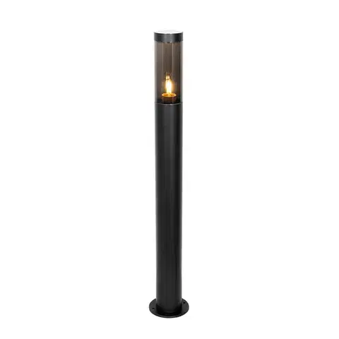 Zahradne stlpove lampy Moderné čierne vonkajšie stojanové svietidlo 80 cm IP44 - Rox