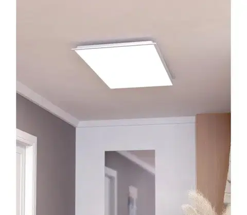 Svietidlá Eglo 902303-LED Stmievateľný prisadený panel MORADILLO-R LED/35,5 W/230 V 120×60 cm biely s diaľkovým ovládaním 902303