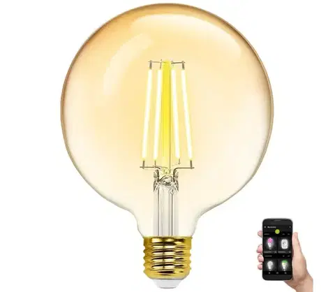 Žiarovky  B.V. LED Stmievateľná žiarovka FILAMENT G125 E27/6W/230V 2700-6500K Wi-Fi -  S10201YIC