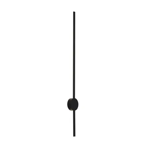 Nástenné osvetlenie Moderné nástenné svietidlo čierne 100 cm vrátane LED - Clockwise