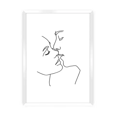 Obrazy Plagát Kiss Line