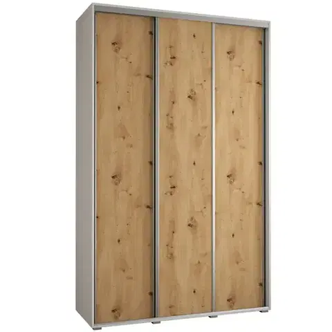 Šatníkové skrine Skriňa 45 Canaris 1 150 biela/artisan/silver