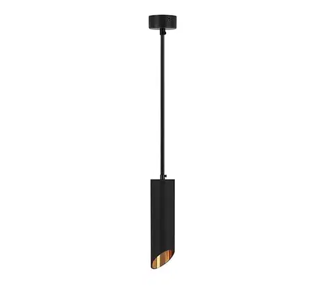 Svietidlá  Luster na lanku 1xGU10/35W/230V 20 cm čierna 6684
