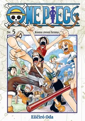 Manga One Piece 5: Komu zvoní hrana - Eiichiro Oda,Petr Kabelka,Eliška Kabelková Vítová