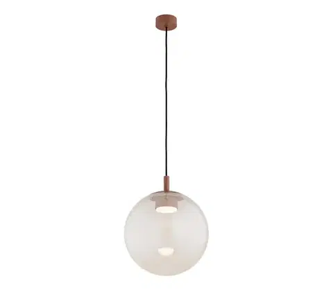 Svietidlá Argon 8829 - Luster na lanku SACRAMENTO 1xGX53/8W/230V číra/hnedá 8829