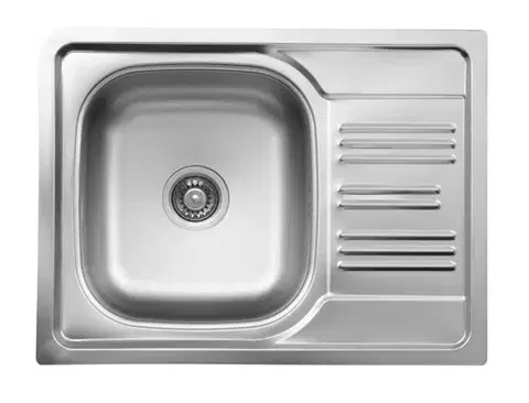 Kuchynské drezy DEANTE DEANTE - Xylo nerez dekor - Nerezový drez, 1 - bowl s odkvapkávačom ZEX_311A