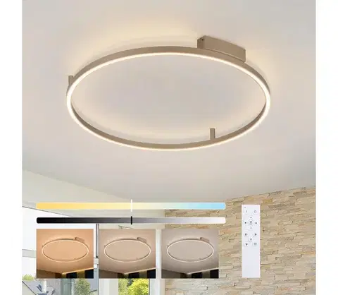 Svietidlá BRILAGI - LED stmievateľné svietidlo PORTOFINO LED/60W/230V pr. 80 cm béžová + DO BRI918