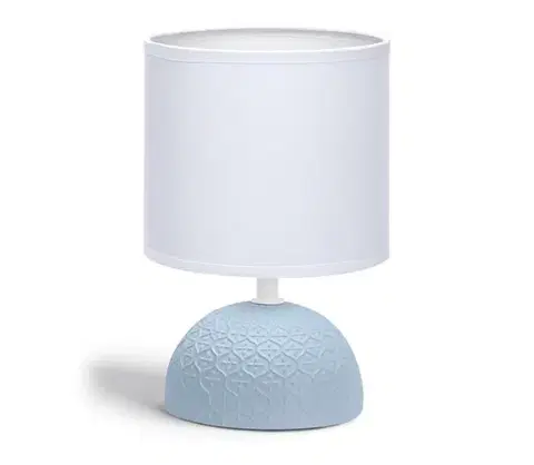 Lampy  B.V.  - Stolná lampa 1xE14/40W/230V modrá/biela 130200PTW