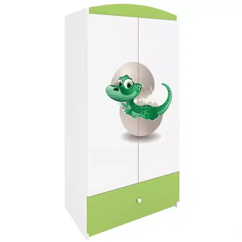 Skrine do izieb Skriňa Babydreams Zelená – Dino