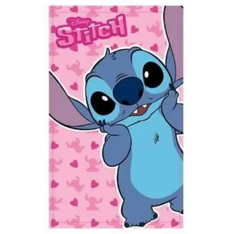 Uteráky Detský uterák Lilo and Stitch ružový 30x50cm Setino Tiahome