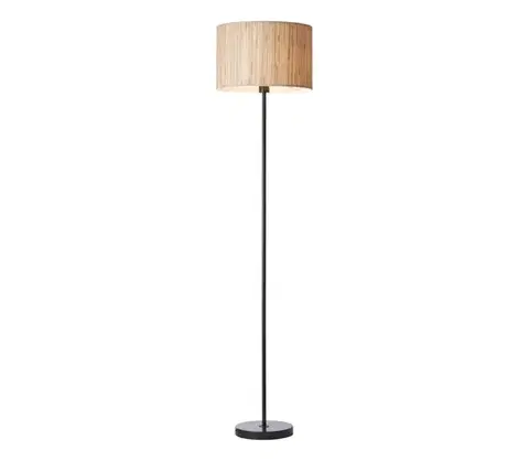 Lampy Brilliant - Stojacia lampa WIMEA 1xE27/52W/230V čierna/béžová 93108/76