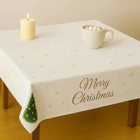 Obrusy Vianočný obrus Merry Christmas 140x180cm TiaHome