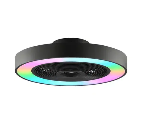Ventilátory Brilliant - LED RGBW Stropné svietidlo s látorom CATANIA LED/37W/230V čierne + DO G81205/06