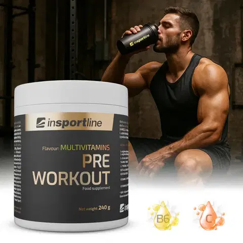 Stimulanty a energizéry Výživový doplnok inSPORTline Pre Workout 240g multivitamín