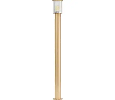Záhradné lampy Argon 8754 - Vonkajšia lampa NORFOLK 1xE27/15W/230V IP44 124cm zlatá 8754