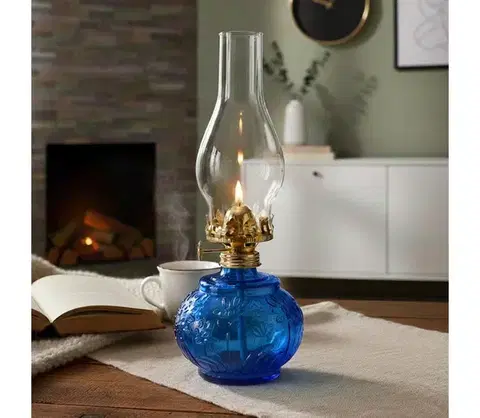 Lampy BRILAGI - Petrolejová lampa MERLIN modrá 8590828169185