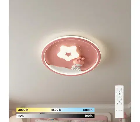 Svietidlá BRILAGI - stmievateľné LED detské stropné svietidlo BUNNY LED/83W/230V 3000-6000K +DO BR1386-1