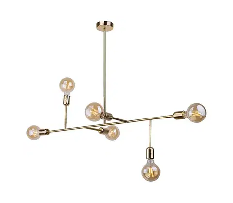 Svietidlá -  8224 - Luster na tyči DADIM 6xE27/10W/230V 8224