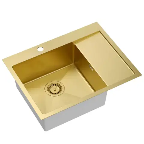 Kuchynské drezy Quadron Quadron - Oceľový drez RUSSEL 116 Gold HB7911PVDBSG1