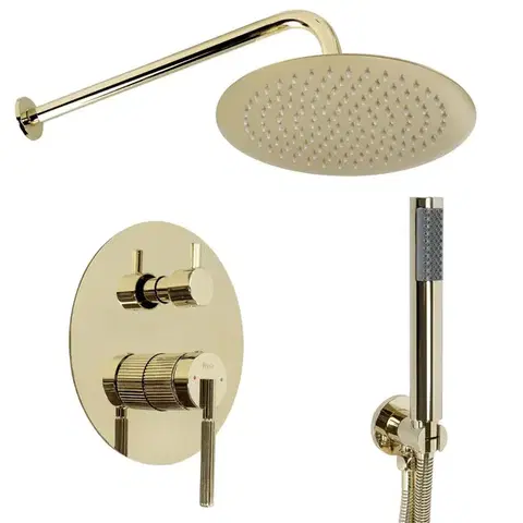 Sprchy a sprchové panely REA - Podomietková sprchová sada Argon Gold + BOX REA-P6538