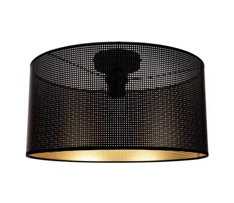 Svietidlá HEXE Stropné svietidlo ALDO 1xE27/60W/230V pr. 40 cm čierna 0028