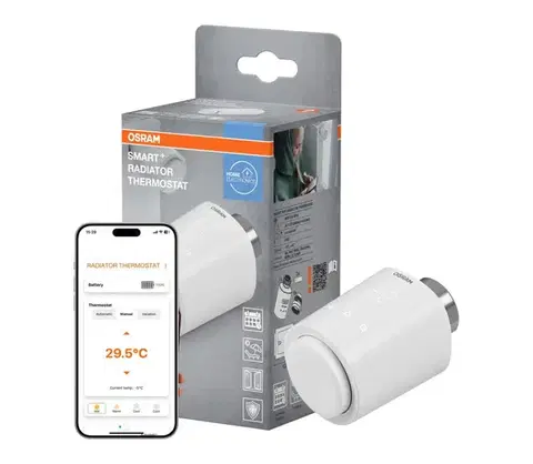 Predlžovacie káble Osram - Termostatická hlavica SMART+ 3xAA Wi-Fi 4099854418914