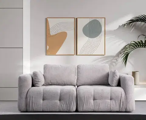 Pohovky a gauče Dvojmiestna pohovka Amaris 2 Seater - Light Grey