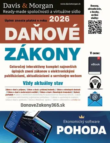 Dane, účtovníctvo Daňové zákony 2026 SR XXL ProFi