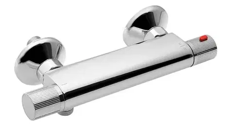 Kúpeľňové batérie AQUALINE - ACTION nástenná sprchová termostatická batéria, chróm MB155