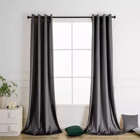 Závesy do spálne Záves na priechodkách VELVET PB103/200G/M2/46/140x250 cm šedá