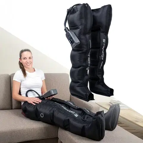 Masážne prístroje Kompresné masážne nohavice inSPORTline Compflex 50-160 mmHg • 5 komôr • 2500 mAh M (155-170)