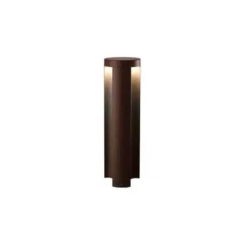 Záhradné lampy Panlux PN42100038 Záhradné LED svietidlo Costa 360 hnedá, 19 W