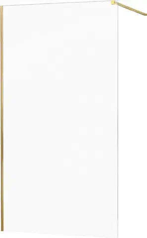 Sprchové dvere MEXEN/S - KIOTO Sprchová zástena WALK-IN 70x200 cm 8 mm, zlatá, transparent 800-070-101-50-00