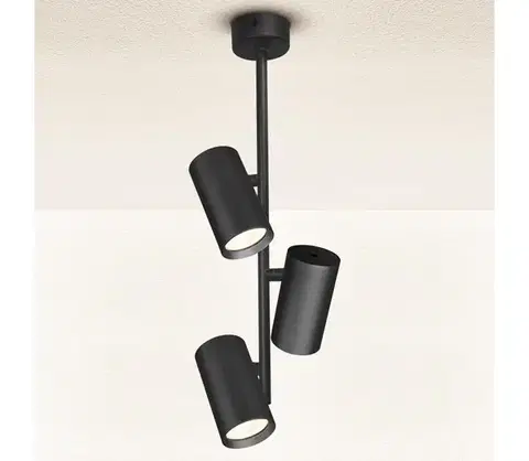 Svietidlá Brilagi - Luster na tyči SELE VERTICAL 3xGU10/30W/230V čierna WO-E3-OEM